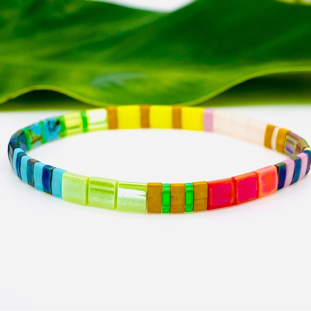 Miyuki Tila Bead Bracelet